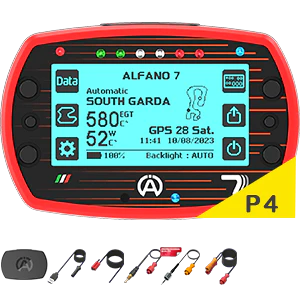 ALFANO7 A1080 2T, Protective Cover, USB Charging Cable, RPM Cable, NTC Water Sensor, K Exhaust Sensor, K/NTC Extension Cable