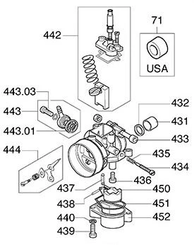 Comer C50 Carburettor 16mm Non-MSA Type R2151 SHA 16.16 - Image 2