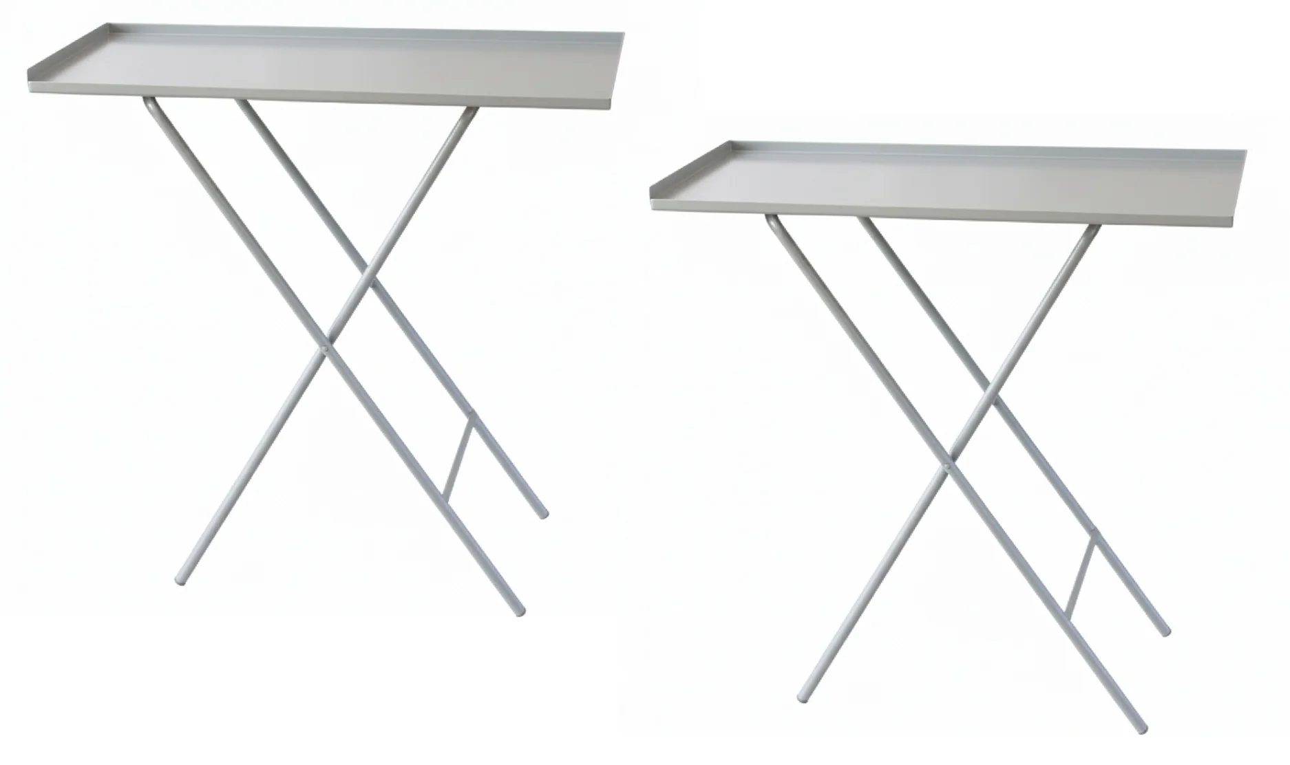 Folding Work Pit Table Pair