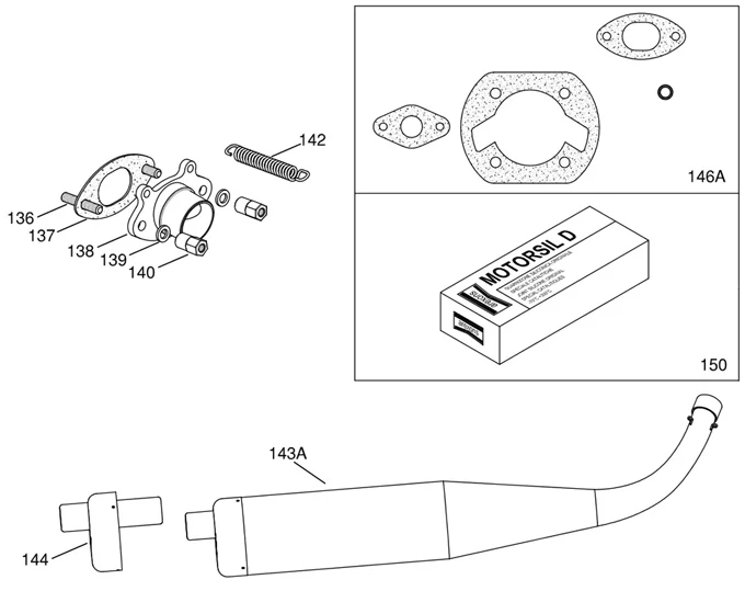 A-61715 Iame Mini Swift Exhaust Pipe - Image 3