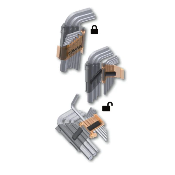 Beta Set Of 8 Ball Head Offset Key Wrenches For TorxĀ® Head Screws - Image 2