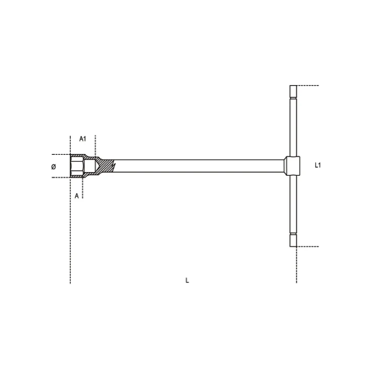 Beta Tools 950 Sliding T-Handle Hexagon Socket Wrench - Image 2