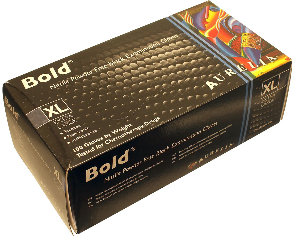 Black Nitrile Gloves - Large (100)