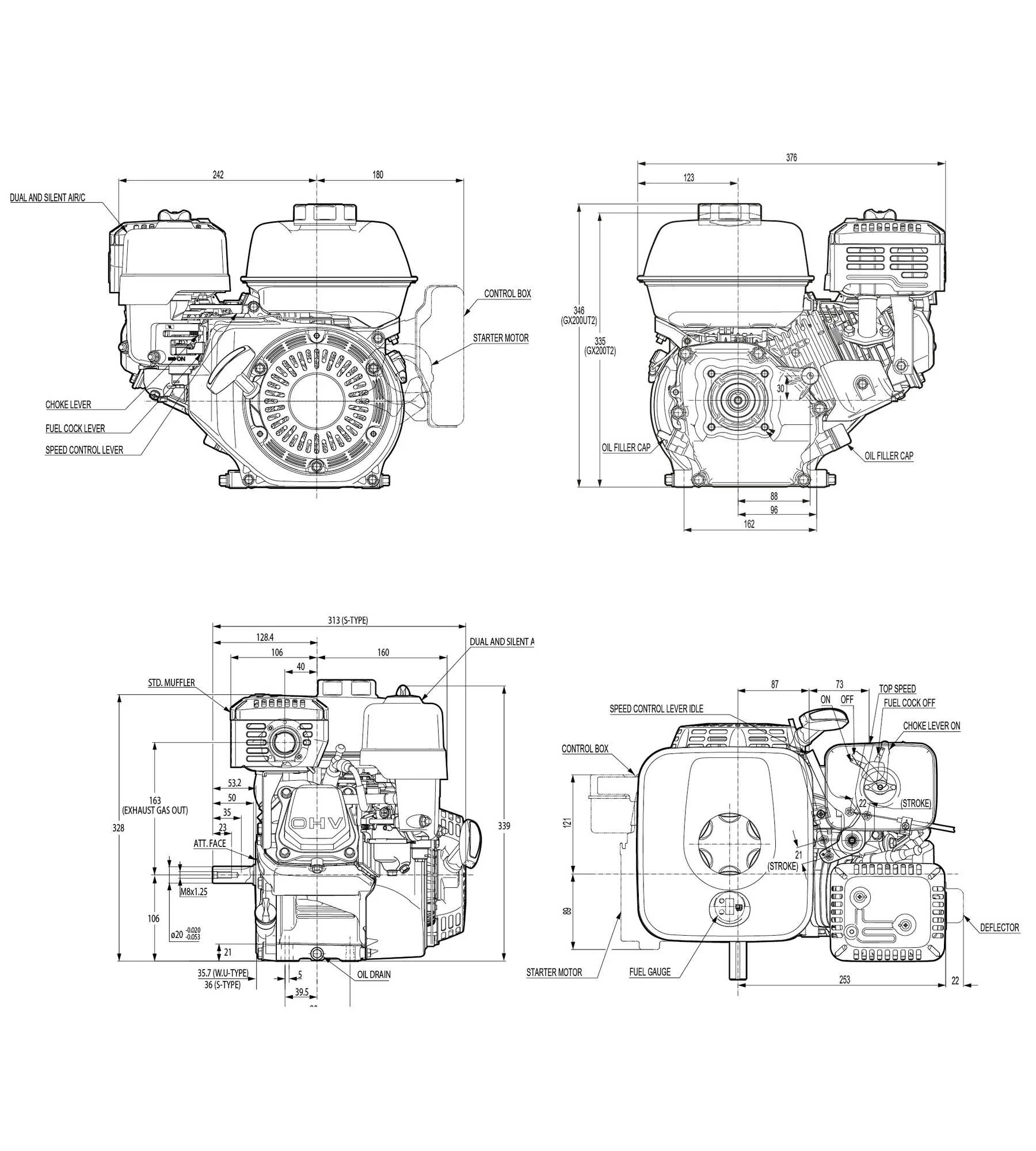 Honda GX200 Engine 19mm/20mm - Image 3