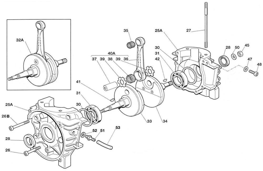 Iame Water Swift Crankshaft Drive Side - Image 2