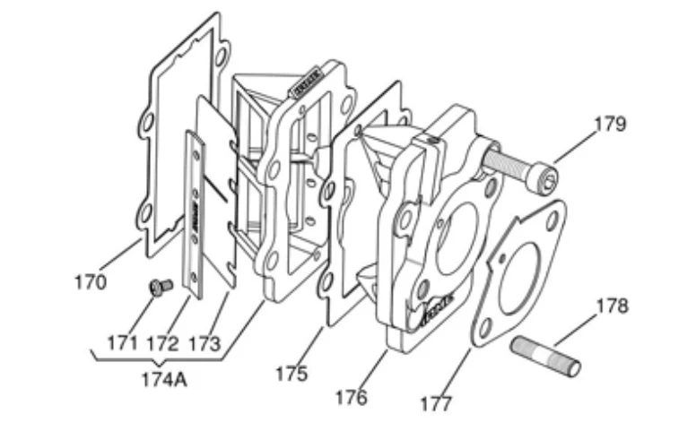 Iame X30 Reed Inner/Outer Block Gaskets Genuine - Image 2