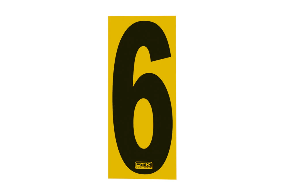 OTK Genuine Race Numbers 0-9 (Single) Karting - Image 7