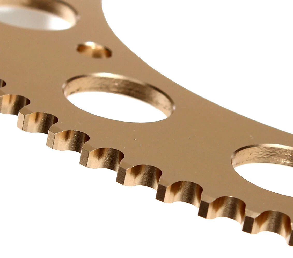 Senzo 219 Pitch CNC Gold Rear Sprocket - Image 3