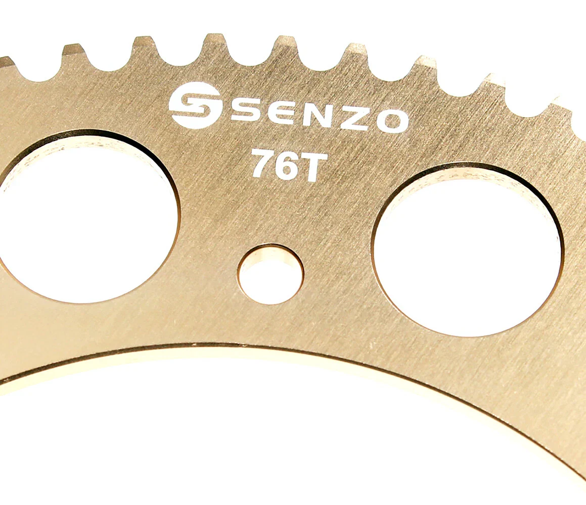 Senzo 219 Pitch CNC Gold Rear Sprocket - Image 5