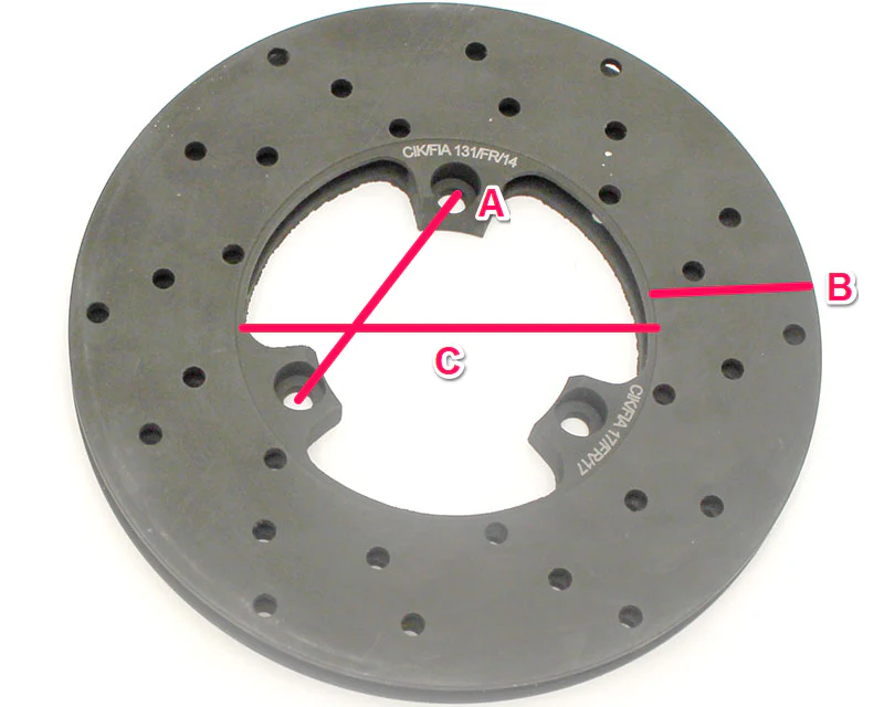 Righetti Front Brake Disc Drilled And Ventilated 160mm 12mm
