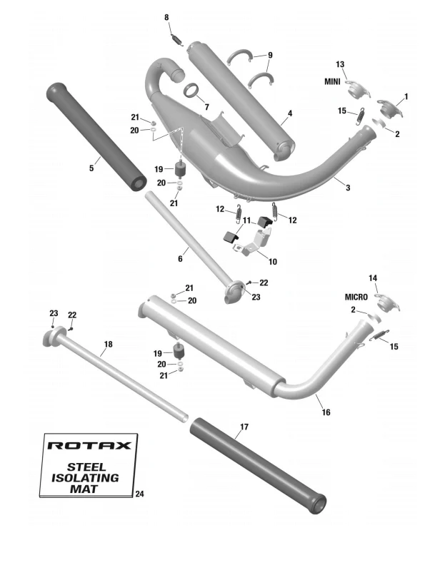 Rotax Max Evo Short Stainless Exhaust Spring 938798 Genuine - Image 2