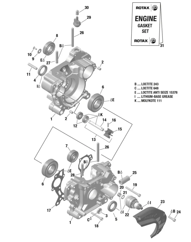 Rotax Max Genuine Bendix Starter Reduction Gear Assembly 294805 - Image 2
