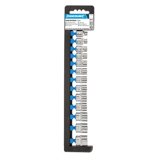 Silverline Socket Set 3/8" Drive 6pt Metric 13pce - Image 5