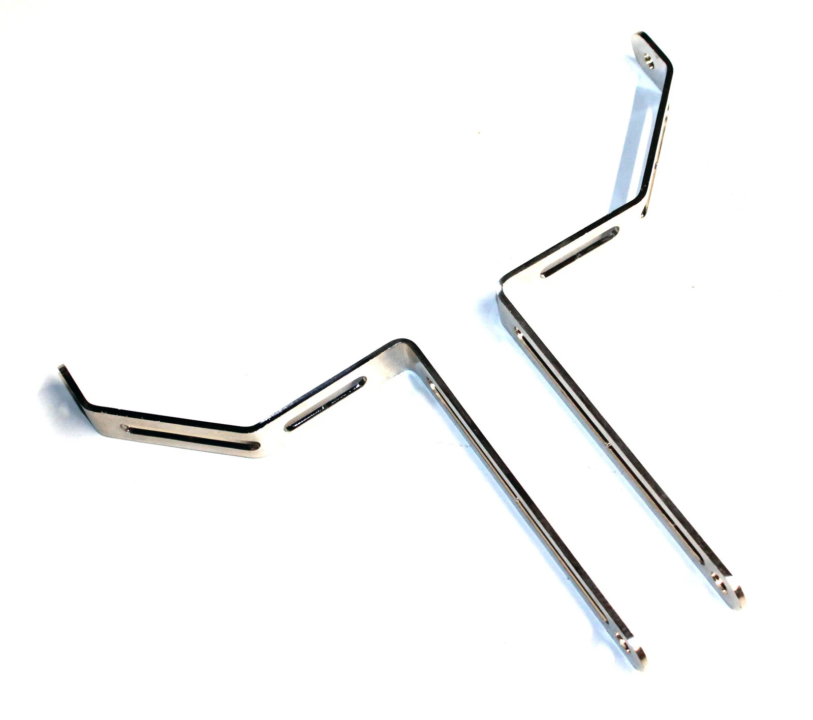 Synergy Chrome 200mm Upper Nassau Panel Brackets (X2) New Karting