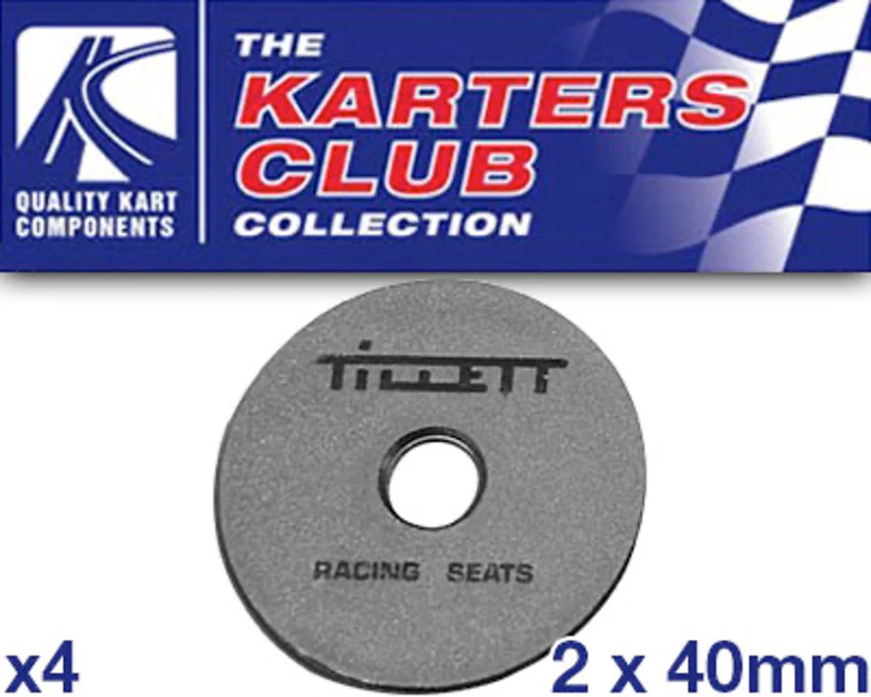 Tillett CIK Nylon Seat Spacer Washer 8mm (4PK)