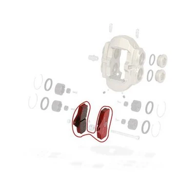 TonyKart OTK Front KZ BSS 950 Chassis Brake Pads - Image 2