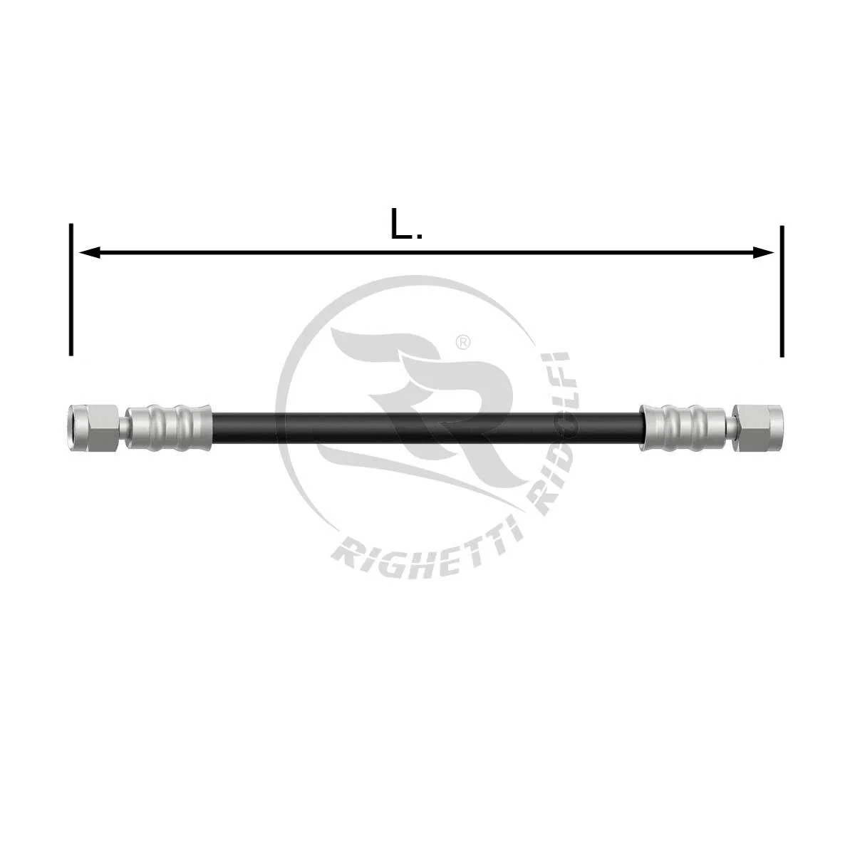 Stainless Steel Pipe 8mm Transparent/Black