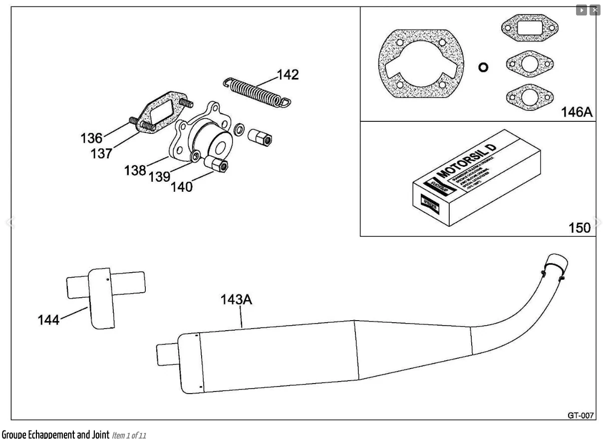 Iame Gazelle 60 Complete Exhaust Silencer - Image 2