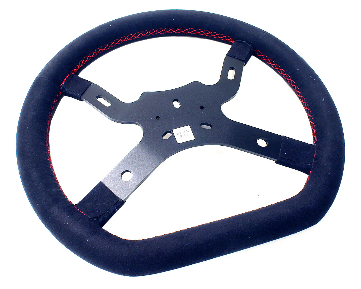 KG M5 FLAT BOTTOM STEERING WHEEL 330mm - BLACK SUEDE
