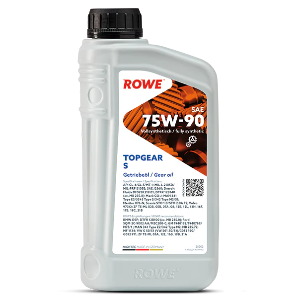 ROWE SAE 75W-90 Fully Synthetic Gear Oil 1L