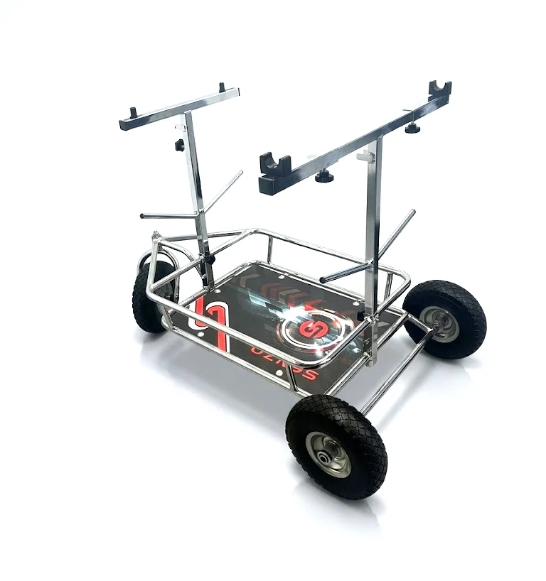 Senzo Chrome 3 Wheel Kart Trolley (New 2026 Design!)