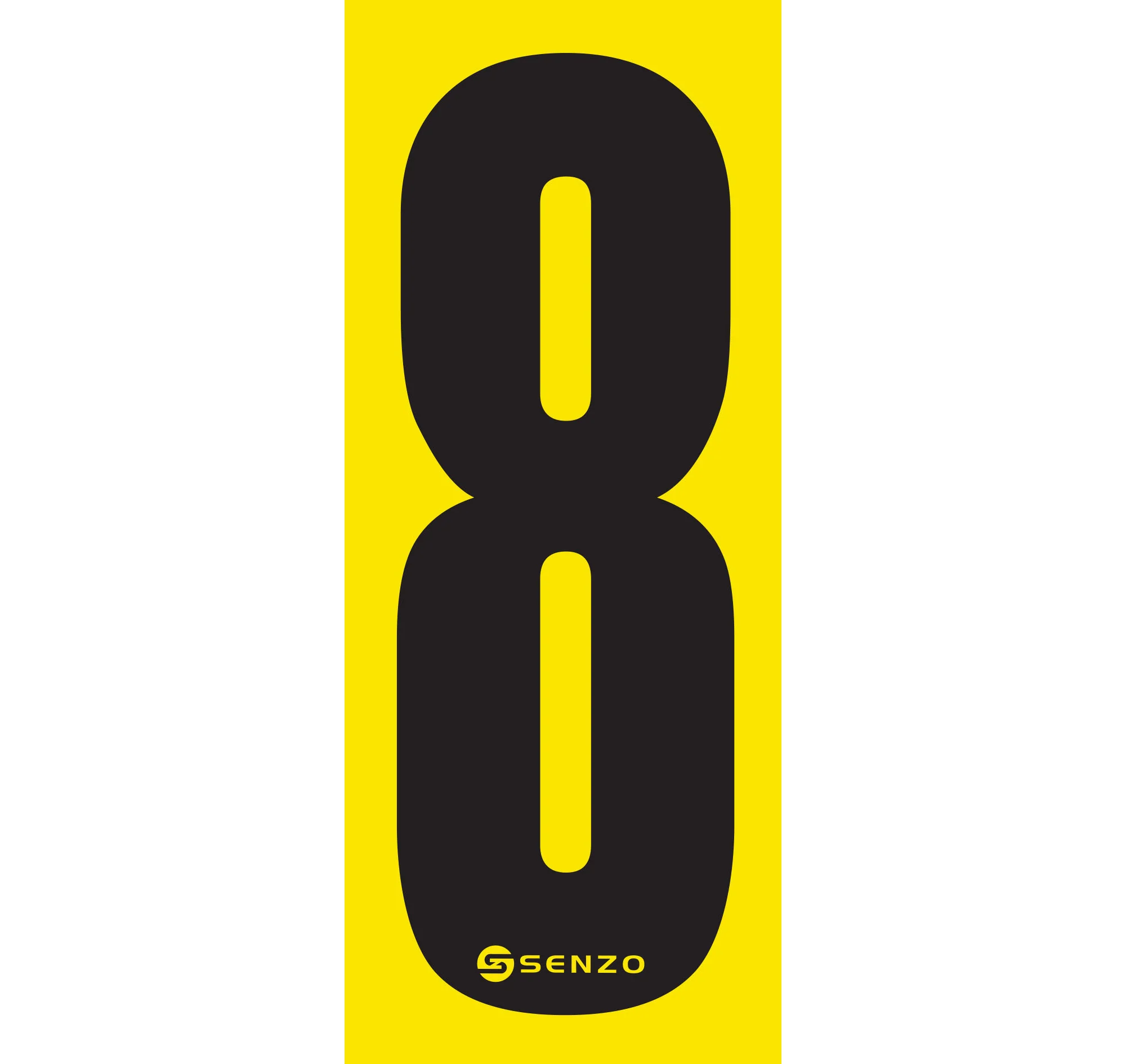 Senzo Small Number Bodywork Sticker 160mm x 65mm - Image 10