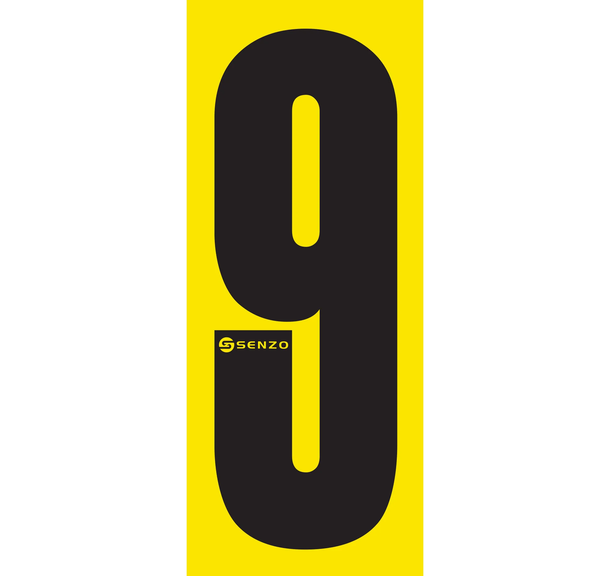 Senzo Small Number Bodywork Sticker 160mm x 65mm - Image 11