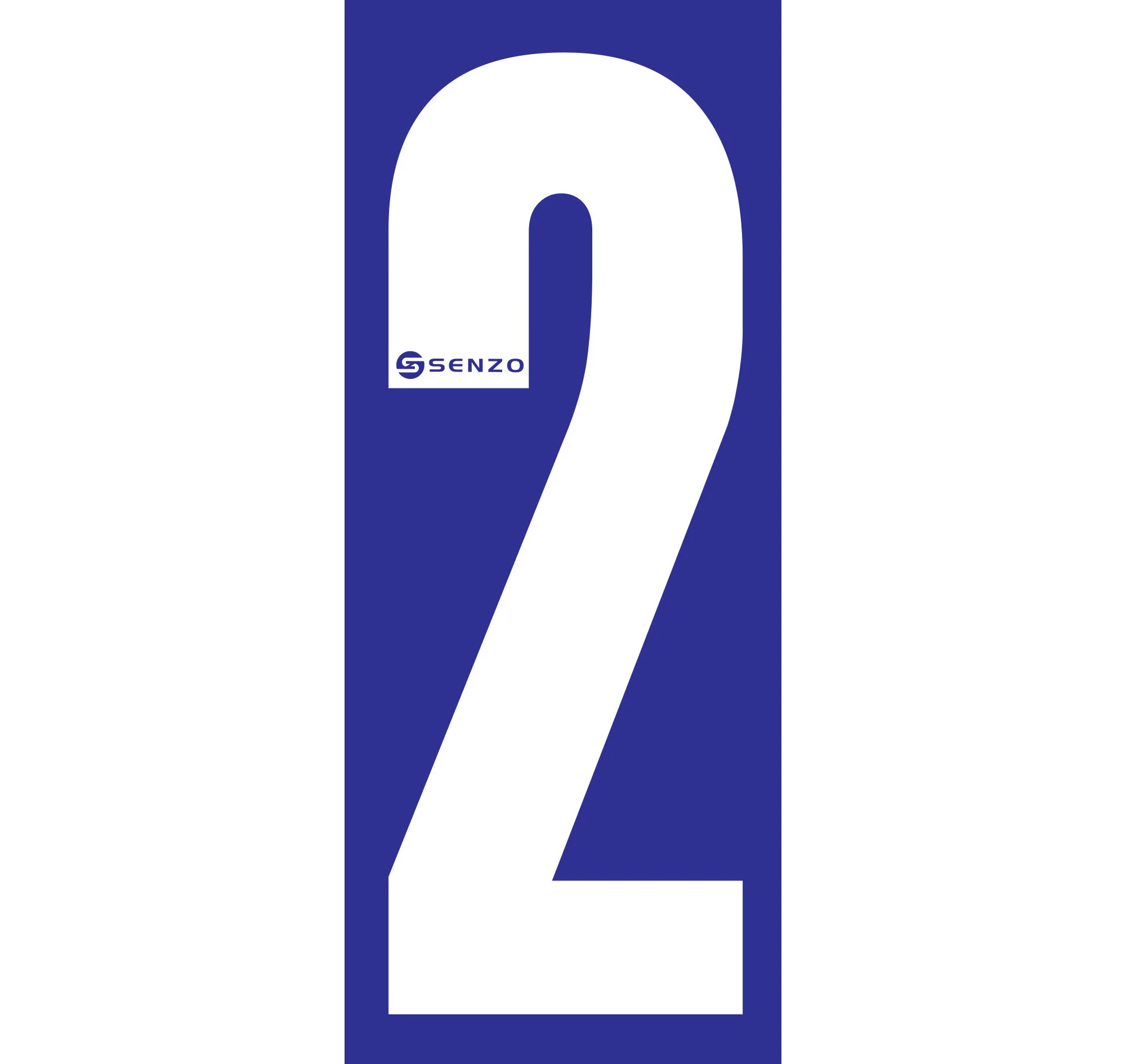 Senzo Small Number Bodywork Sticker 160mm x 65mm - Image 14