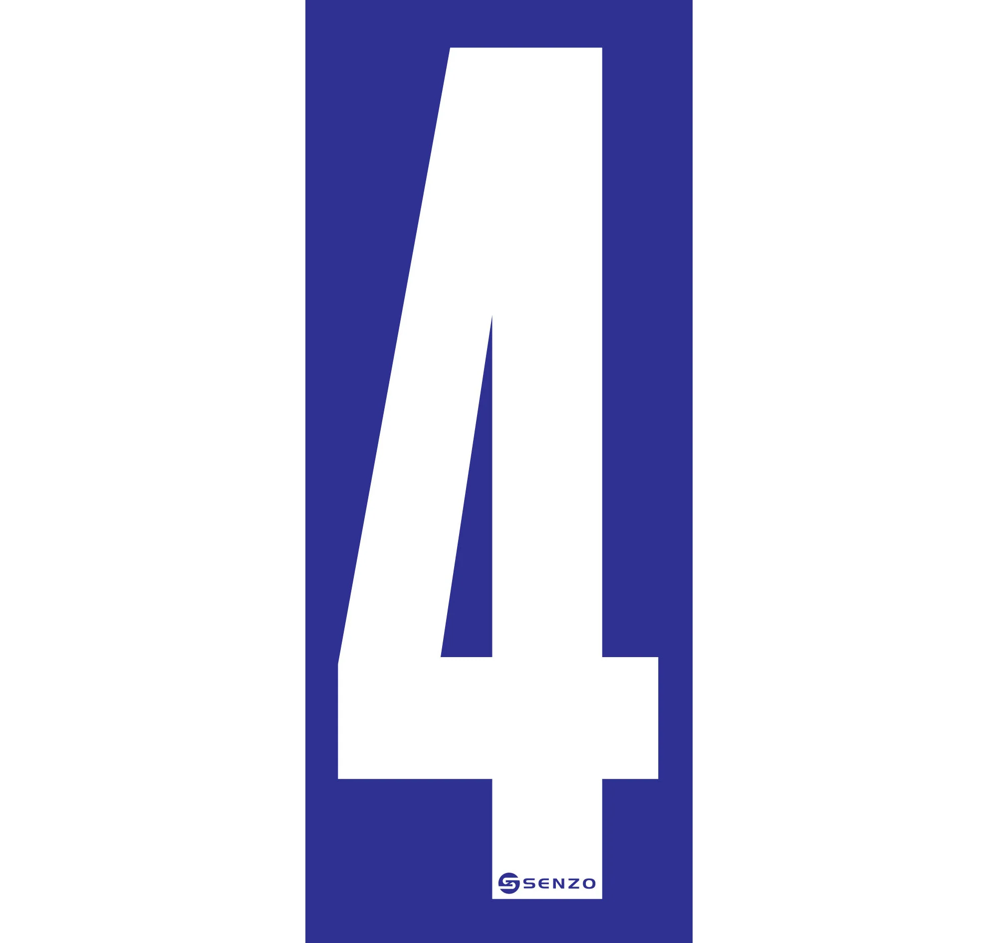 Senzo Small Number Bodywork Sticker 160mm x 65mm - Image 16