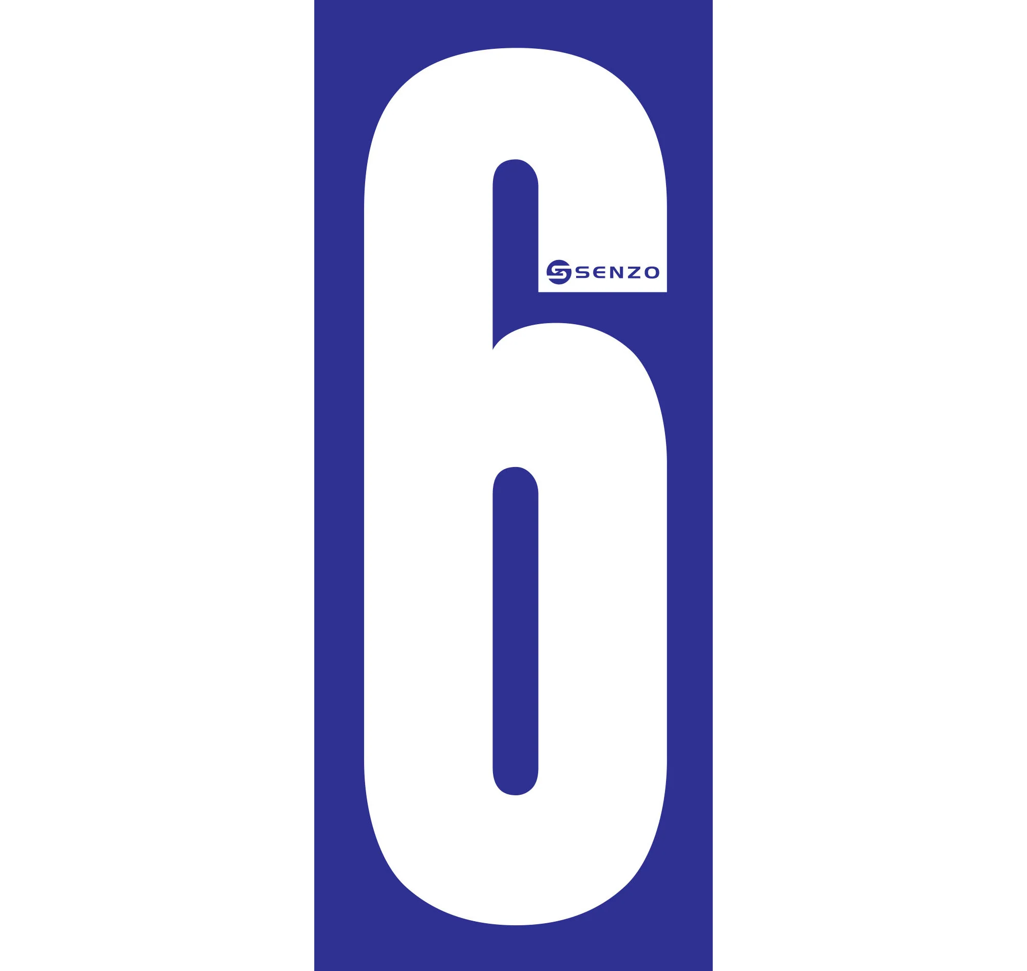 Senzo Small Number Bodywork Sticker 160mm x 65mm - Image 18