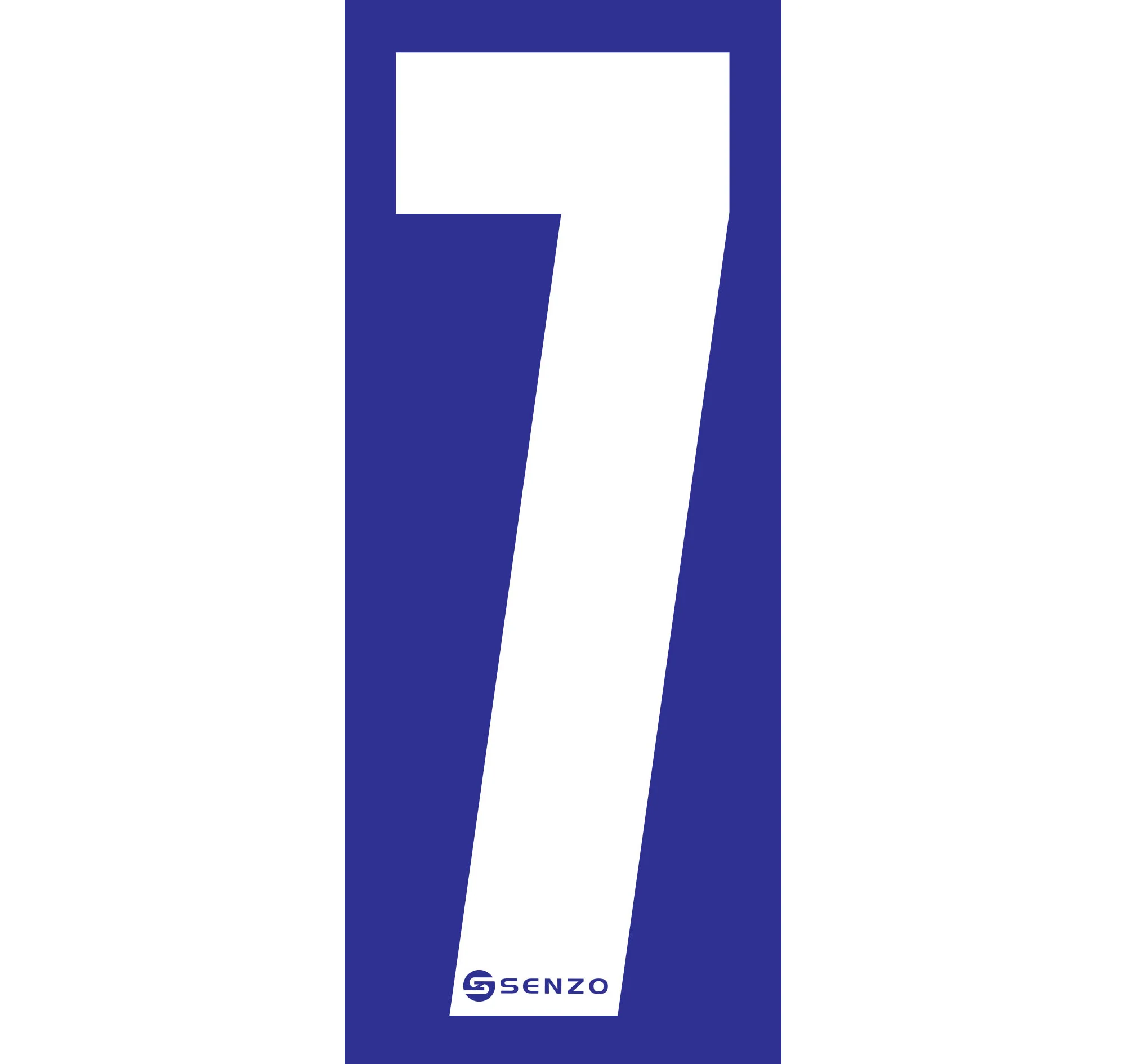 Senzo Small Number Bodywork Sticker 160mm x 65mm - Image 19