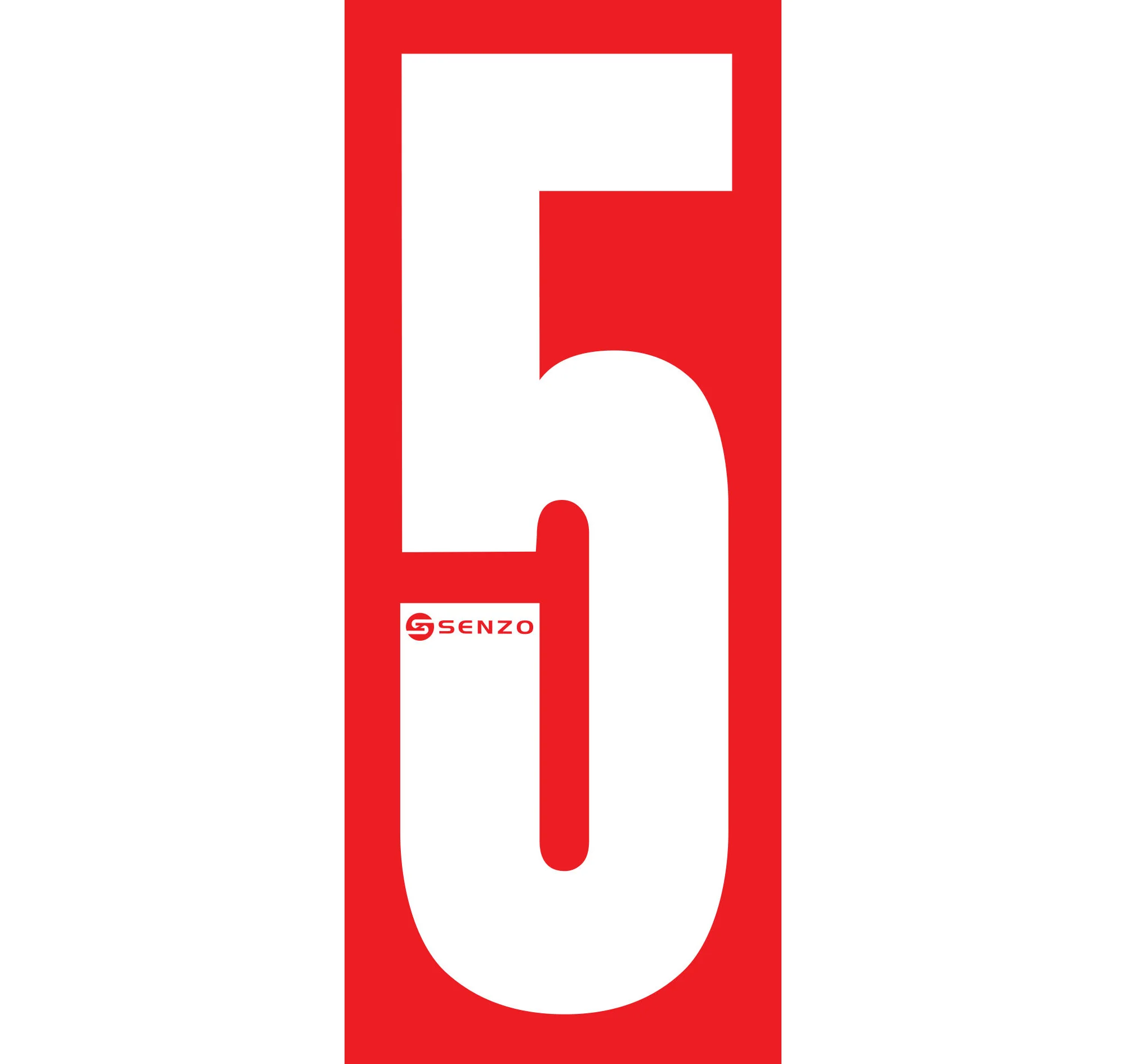 Senzo Small Number Bodywork Sticker 160mm x 65mm - Image 26