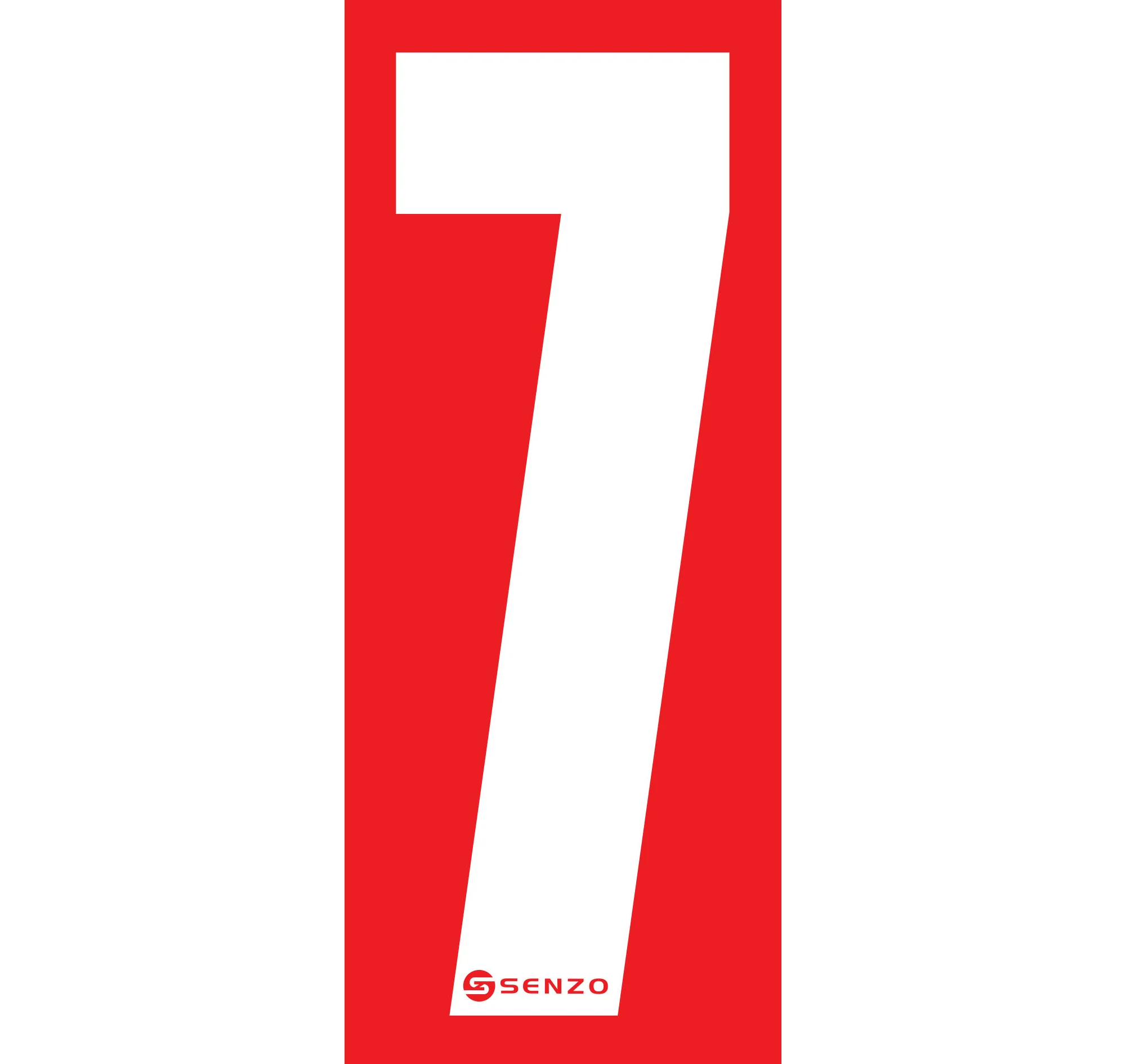 Senzo Small Number Bodywork Sticker 160mm x 65mm - Image 28