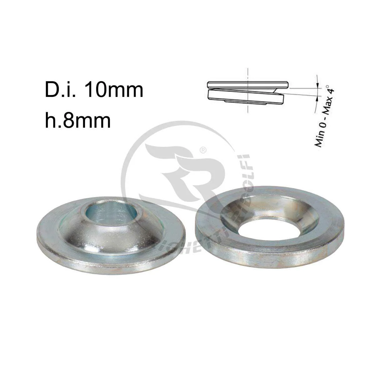 Spherical Height Spacers For Spindle Hole 10mm H.8mm