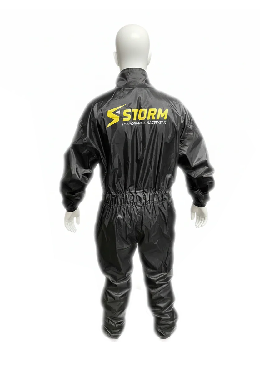 Storm Double Lined Black Wet Rain Suit - Image 3